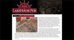 Desktop Screenshot of lakehousepub.com